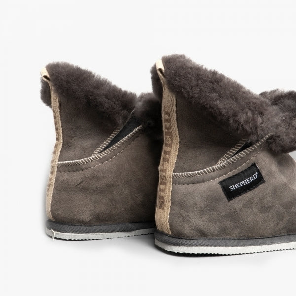 Shepherd BELLA Womens Sheepskin Slipper Boots Asphalt