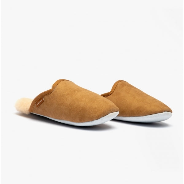 Shepherd CLEO Womens Sheepskin Mules Chestnut