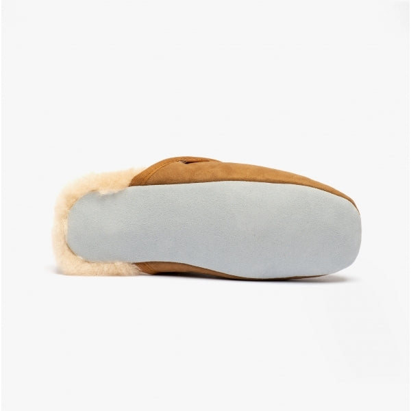 Shepherd CLEO Womens Sheepskin Mules Chestnut