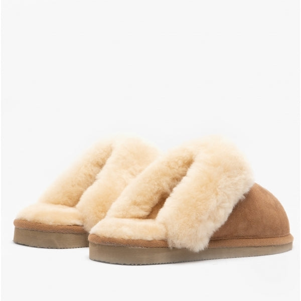 Shepherd JESSICA Womens Sheepskin Mules Brown