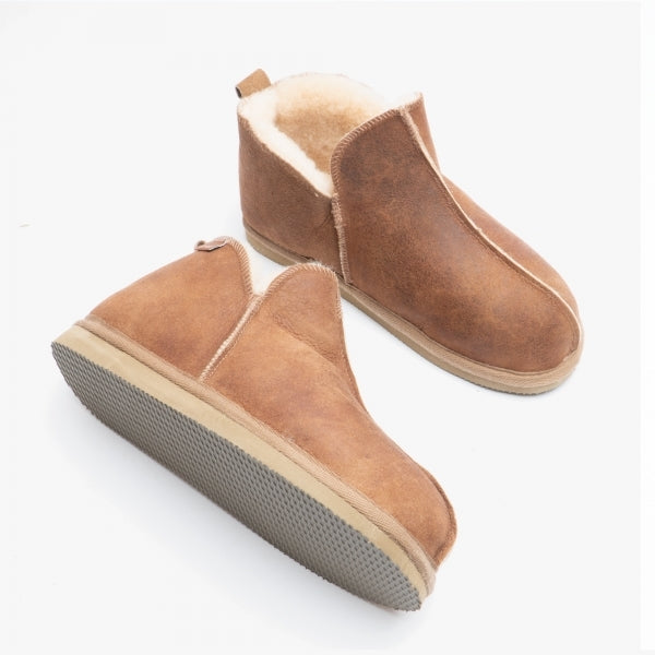 Shepherd ANNIE Womens Sheepskin Slipper Boots Cognac