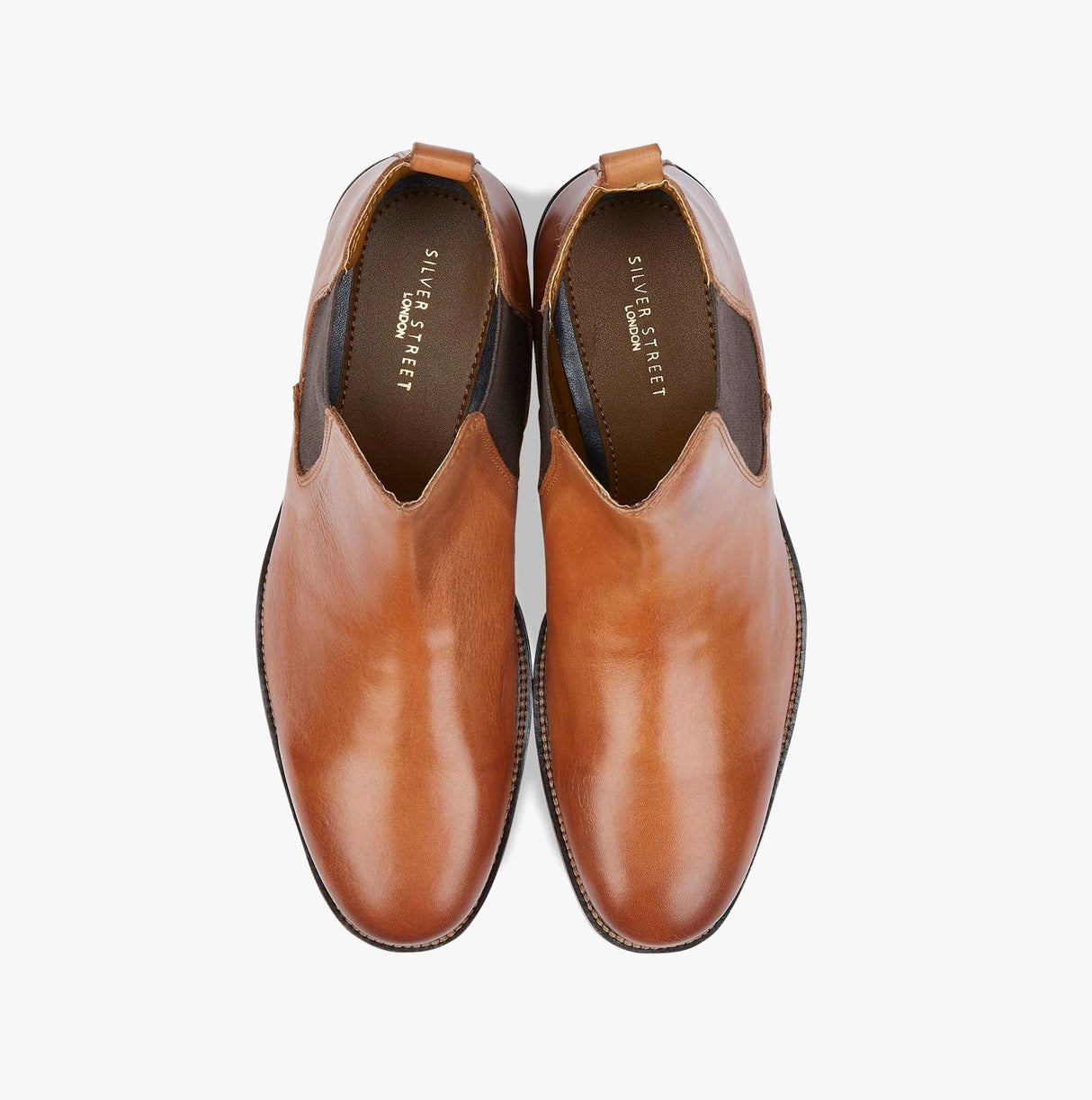 Silver Street London ARGYLL Mens Chelsea Boots Tan