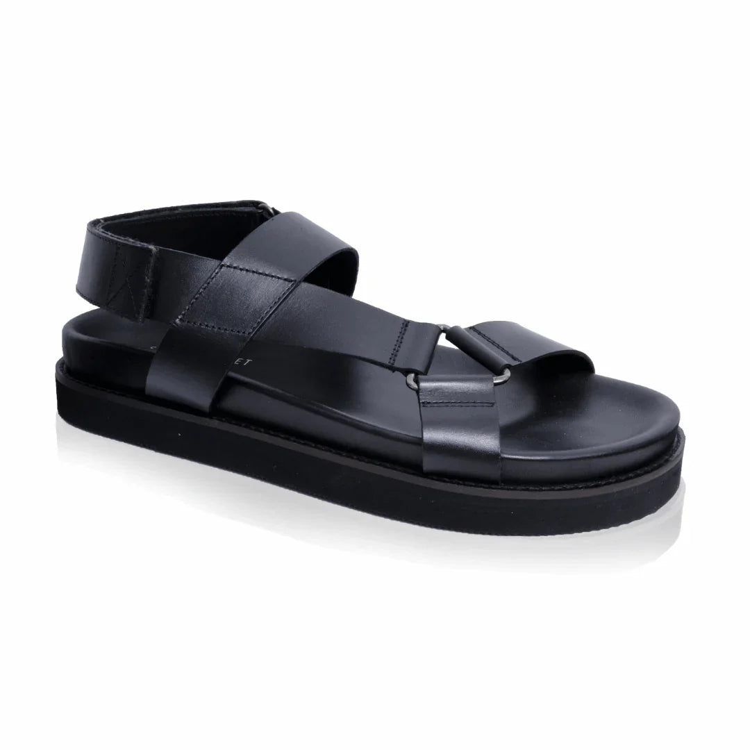 Silver Street London SANTA FE Mens Sandals Black
