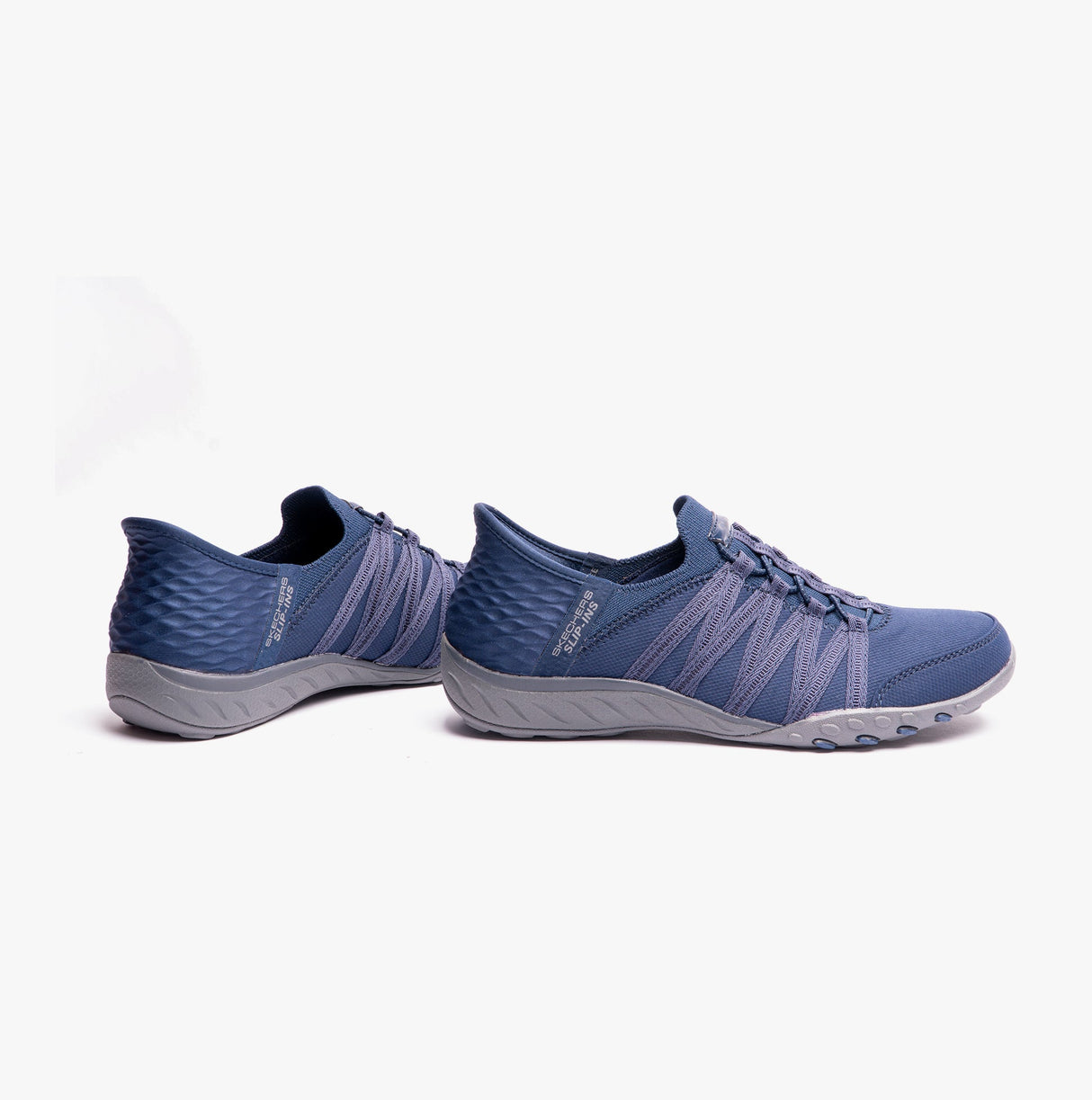 Skechers 100593/NVY BREATHE-EASY - ROLL-WITH-ME Womens Casual Shoes Navy