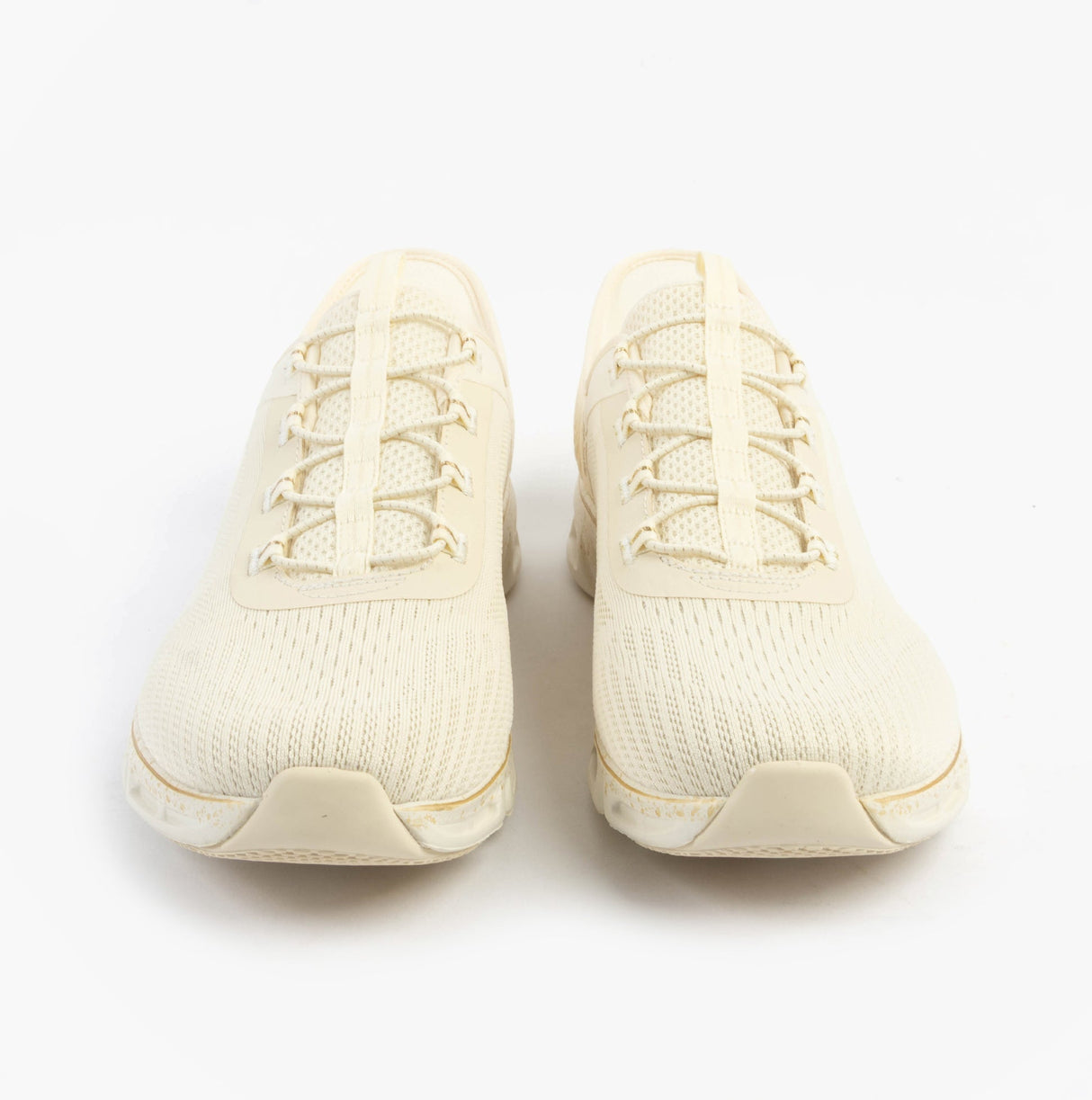 Skechers 104610/NTGD GLIDE-STEP GRATIFY - PACE Womens Trainers Natural/Gold