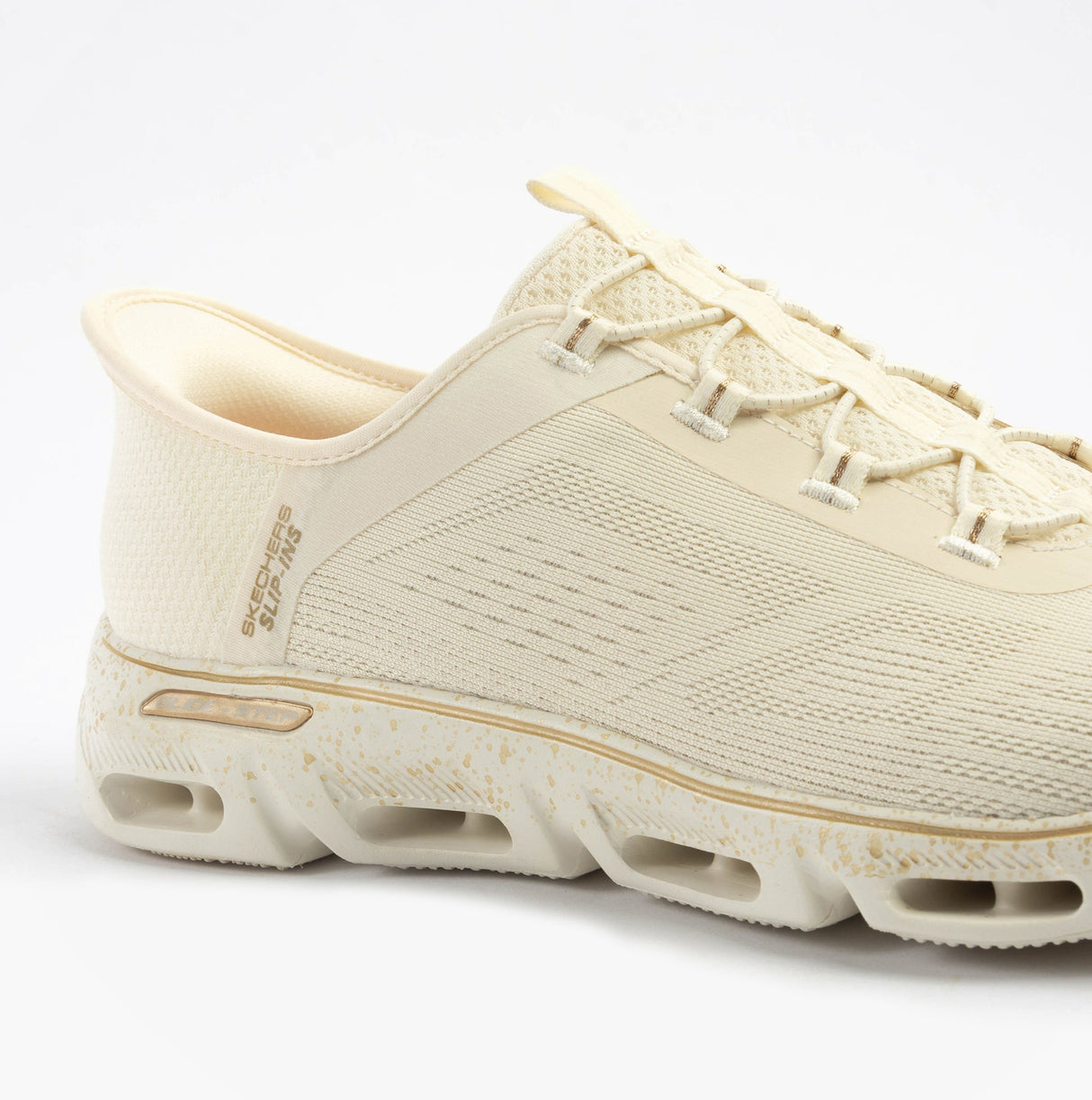 Skechers 104610/NTGD GLIDE-STEP GRATIFY - PACE Womens Trainers Natural/Gold