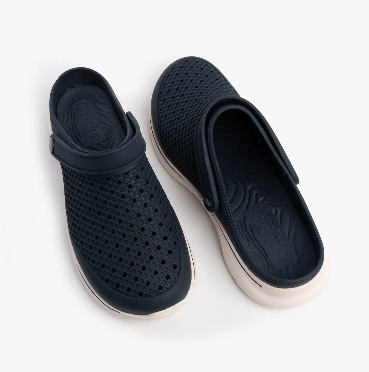 Skechers 111482/NVW GO WALK 7 FOAMIES - JOYOUS Womens Sandals Navy/White