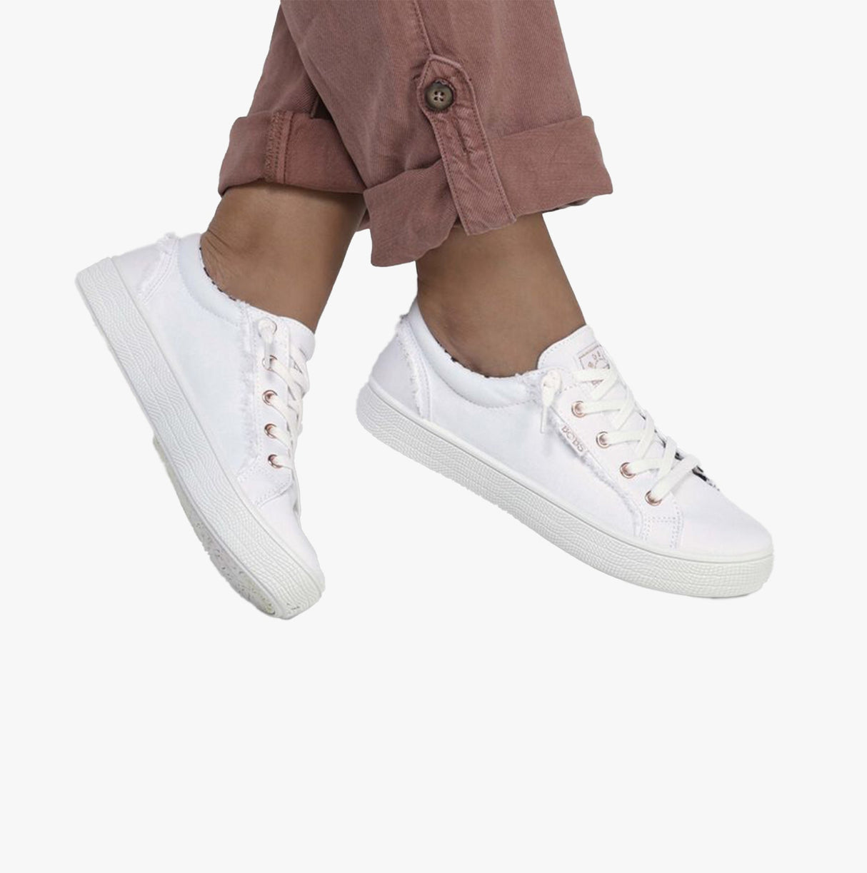 Skechers 113328/WHT BOBS B EXTRA CUTE - 2CUTE4U Womens Canvas White