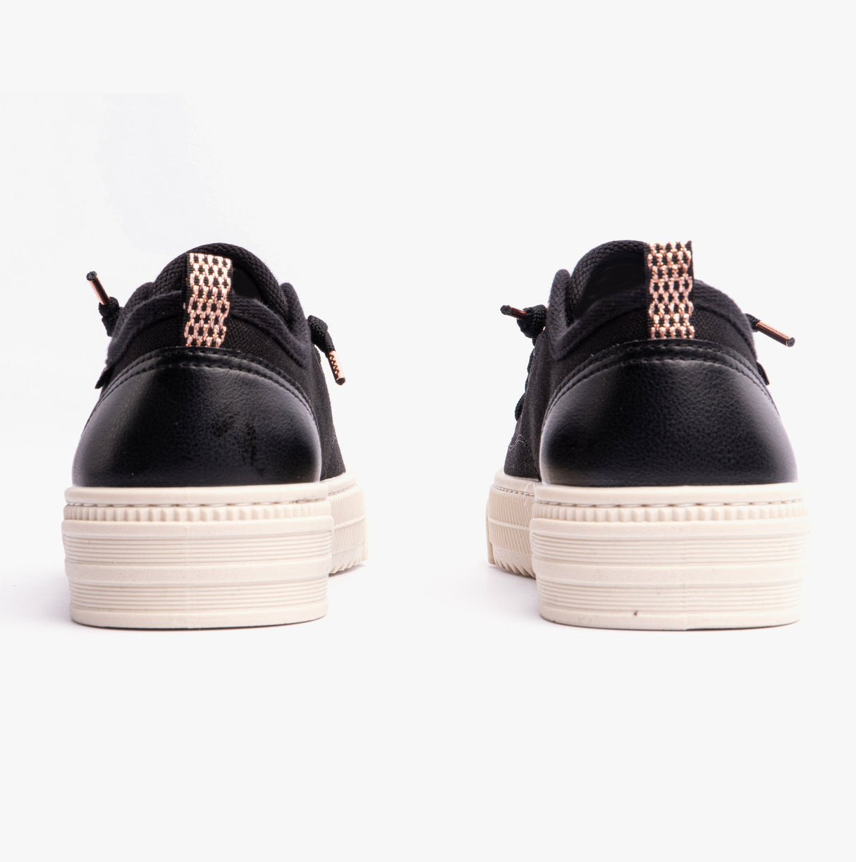 Skechers 114640/BLK BOBS COPA Womens Canvas Trainers Black