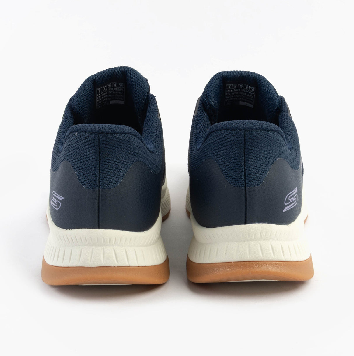 Skechers 117624/NVY BOBS SQUAD 4 - STAPLE LOOK Womens Trainers Navy/Grey/Pink