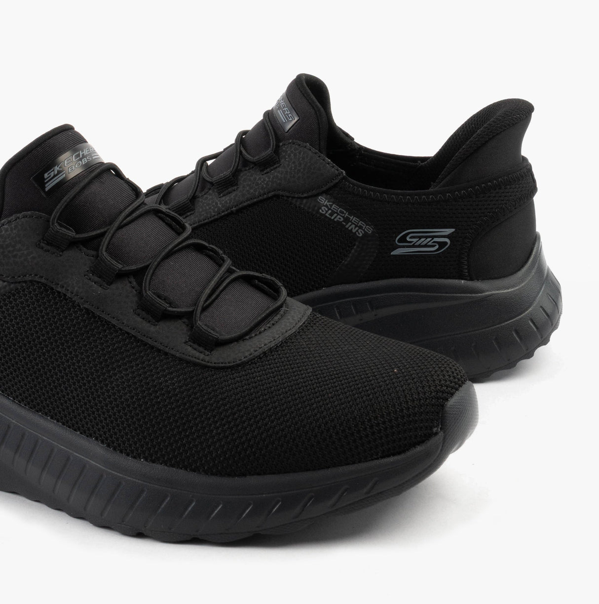 Skechers 118303/BBK BOBS SQUAD CHAOS - TOUGH WALK Mens Trainers Black