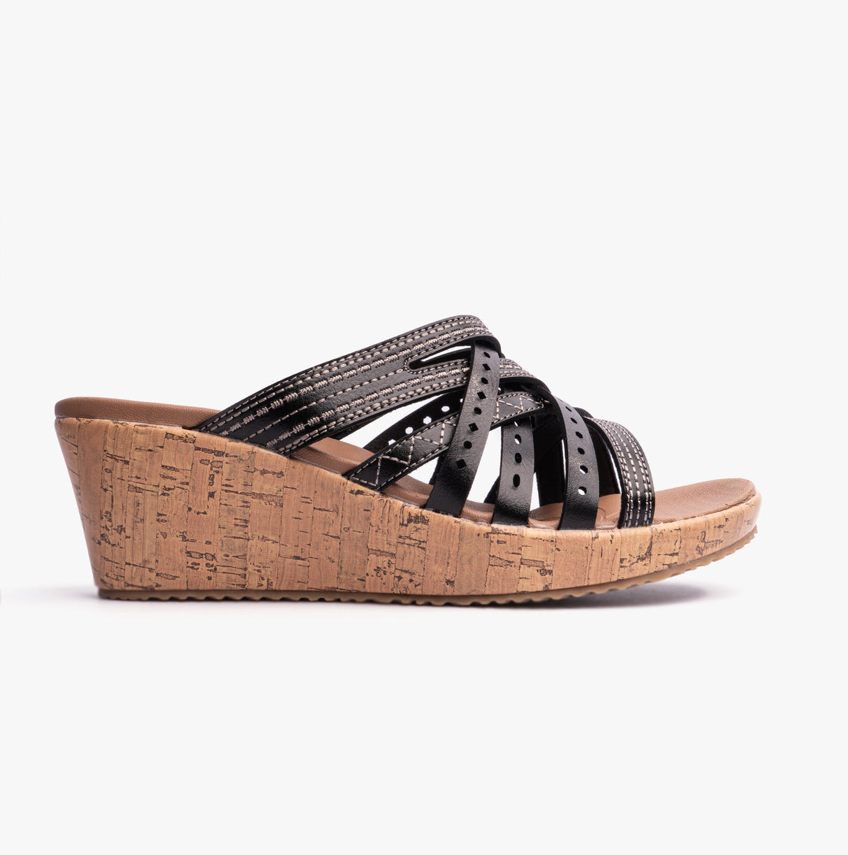 Skechers 119578/BLK BEVERLEE - HOT SPRING Womens Sandals Black