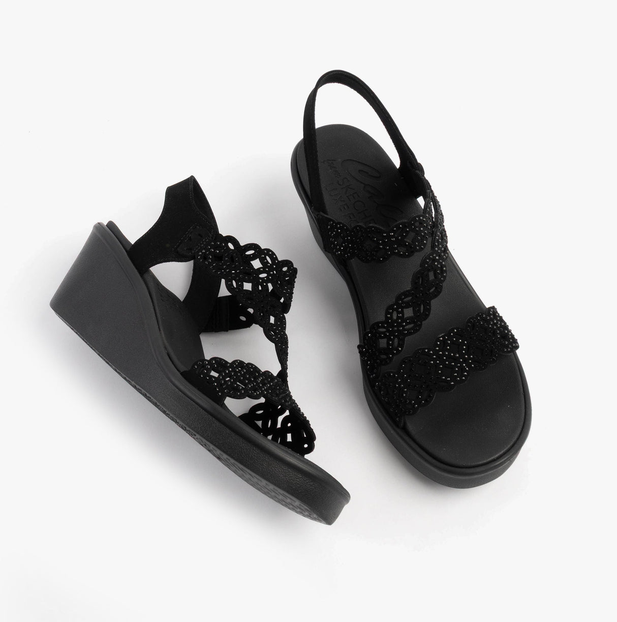 Skechers 119617/BBK RUMBLE ON - SASSIER DAYZ Womens Sandals Black