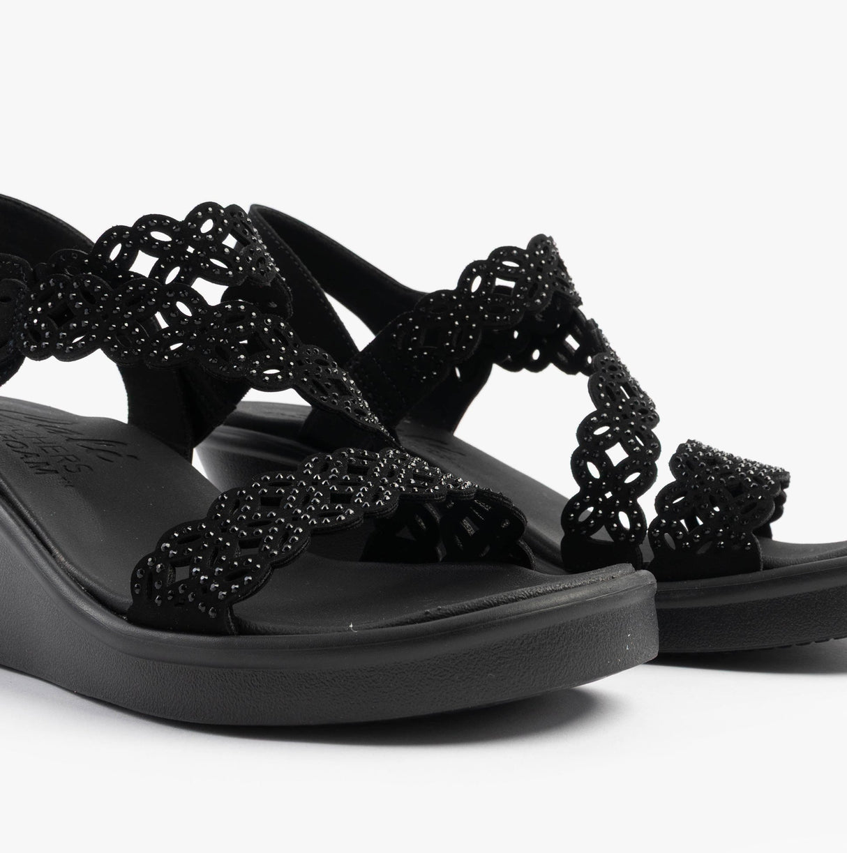 Skechers 119617/BBK RUMBLE ON - SASSIER DAYZ Womens Sandals Black