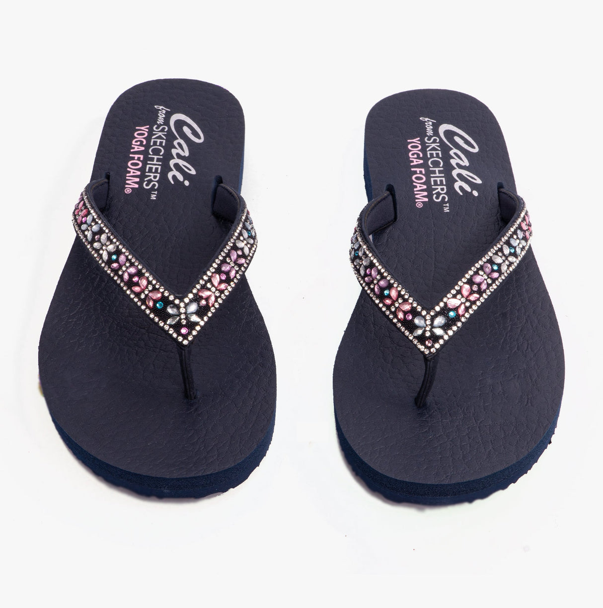 Skechers 119660/NVMT MEDITATION - BUTTERFLY GARDEN Womens Sandals Navy/Multi