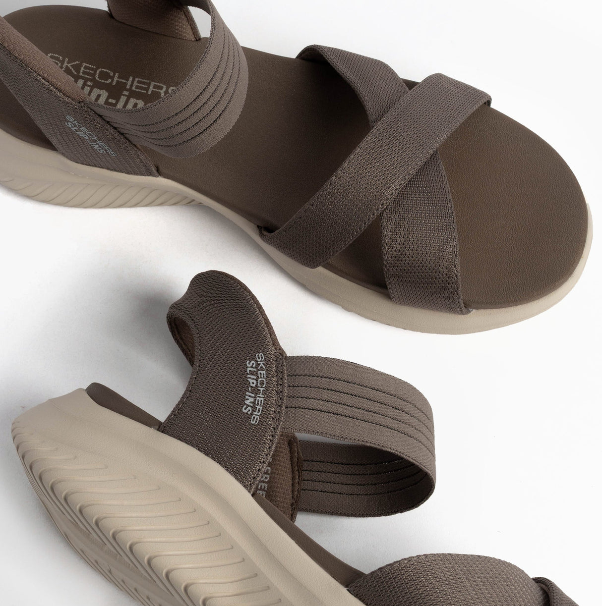 Skechers 119975/DKTP ULTRA FLEX 3.0 - NEVER BETTER Womens Sandals Dark Taupe