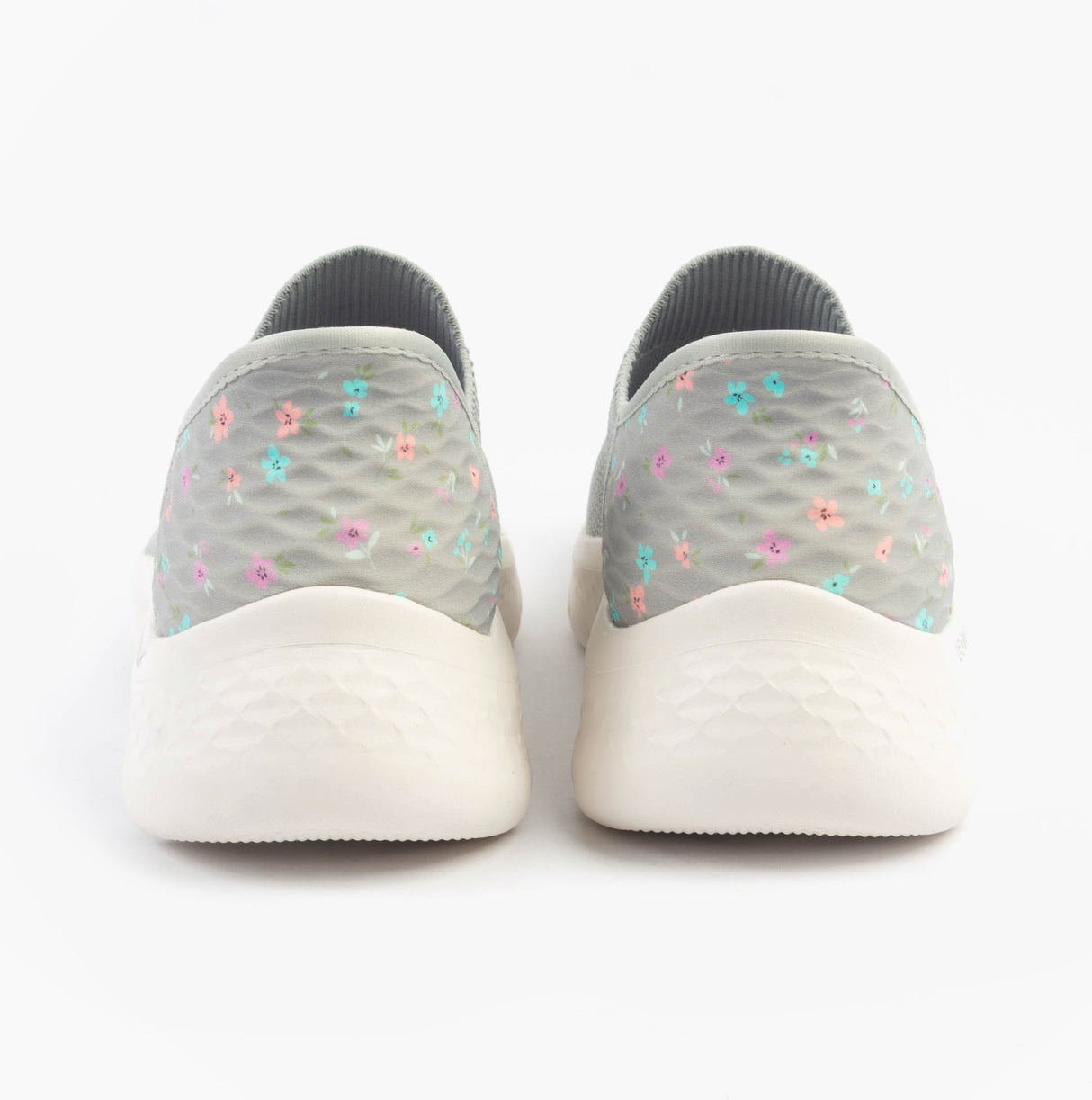 Skechers 124822/GYLV GO WALK FLEX - SUNSET ROSE Womens Trainers Gray/Lavender