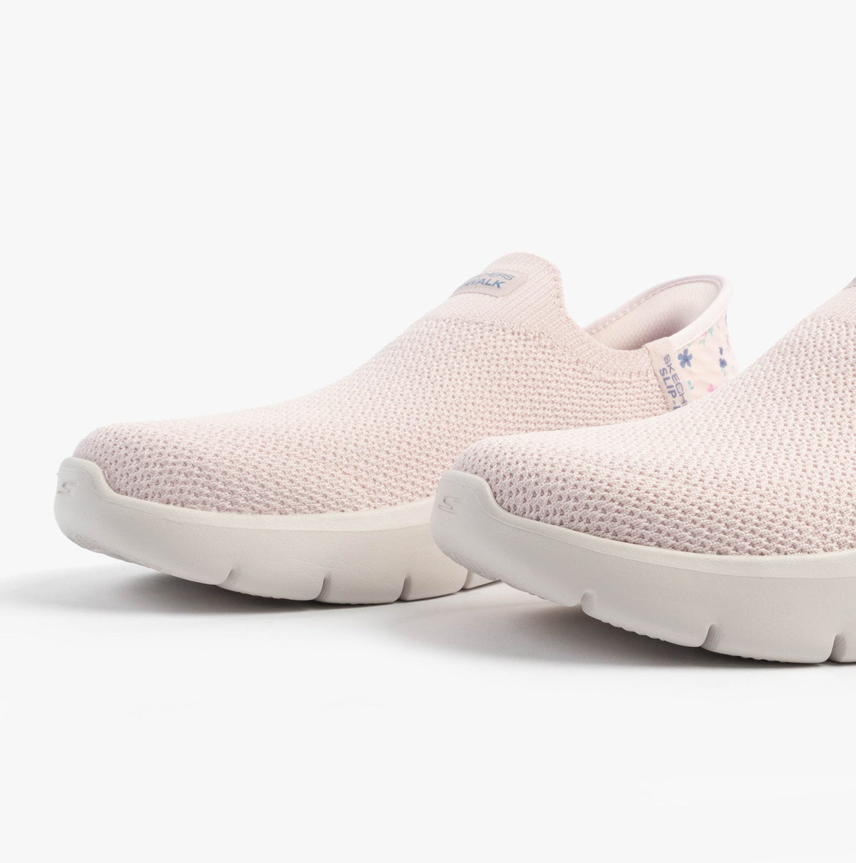 Skechers 124822/LTPK GO WALK FLEX - SUNSET ROSE Womens Trainers Light Pink