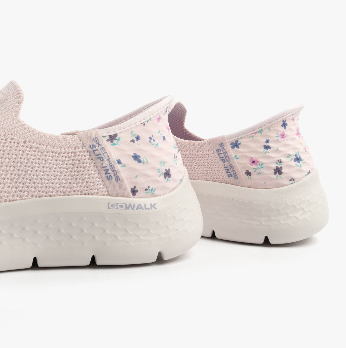 Skechers 124822/LTPK GO WALK FLEX - SUNSET ROSE Womens Trainers Light Pink
