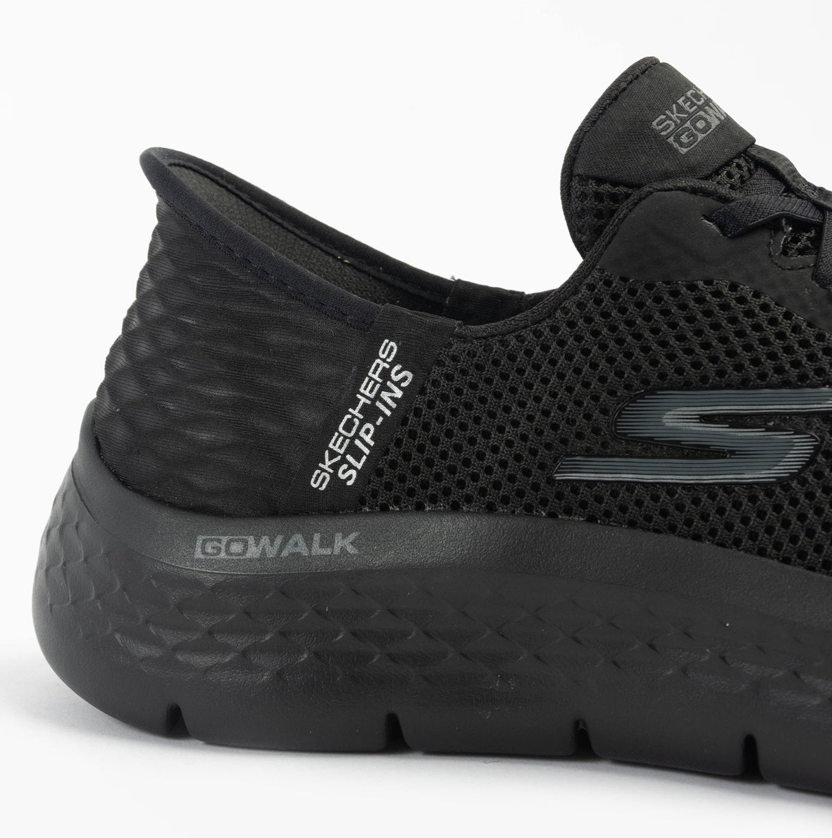 Skechers 124836/BBK GO WALK FLEX - GRAND ENTRY Womens Trainers Black