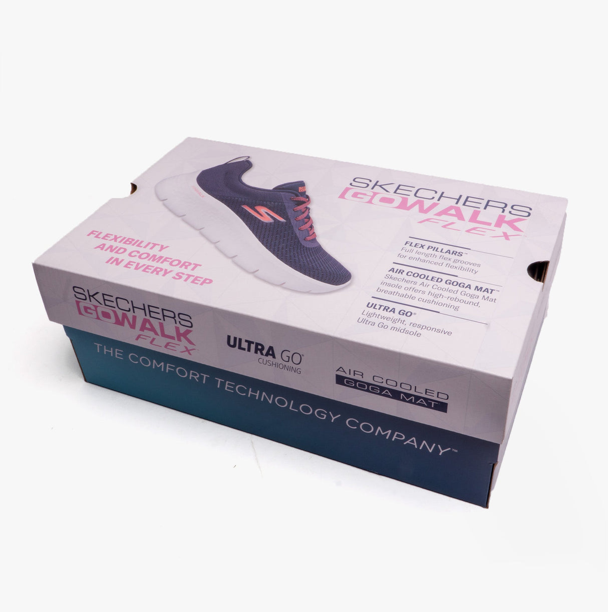 Skechers 124959/NVY GO WALK FLEX - DAZZLING SMILE Womens Trainers Navy