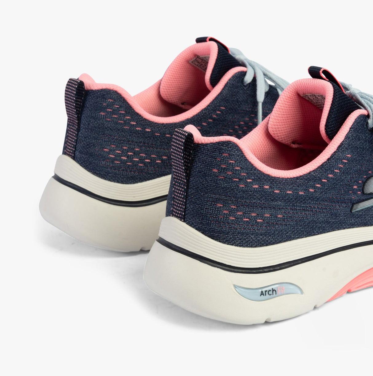 Skechers 125311/NVHP GO WALK ARCH FIT 2.0 - VIVID SUNSET Womens Trainers Navy/Hotpink