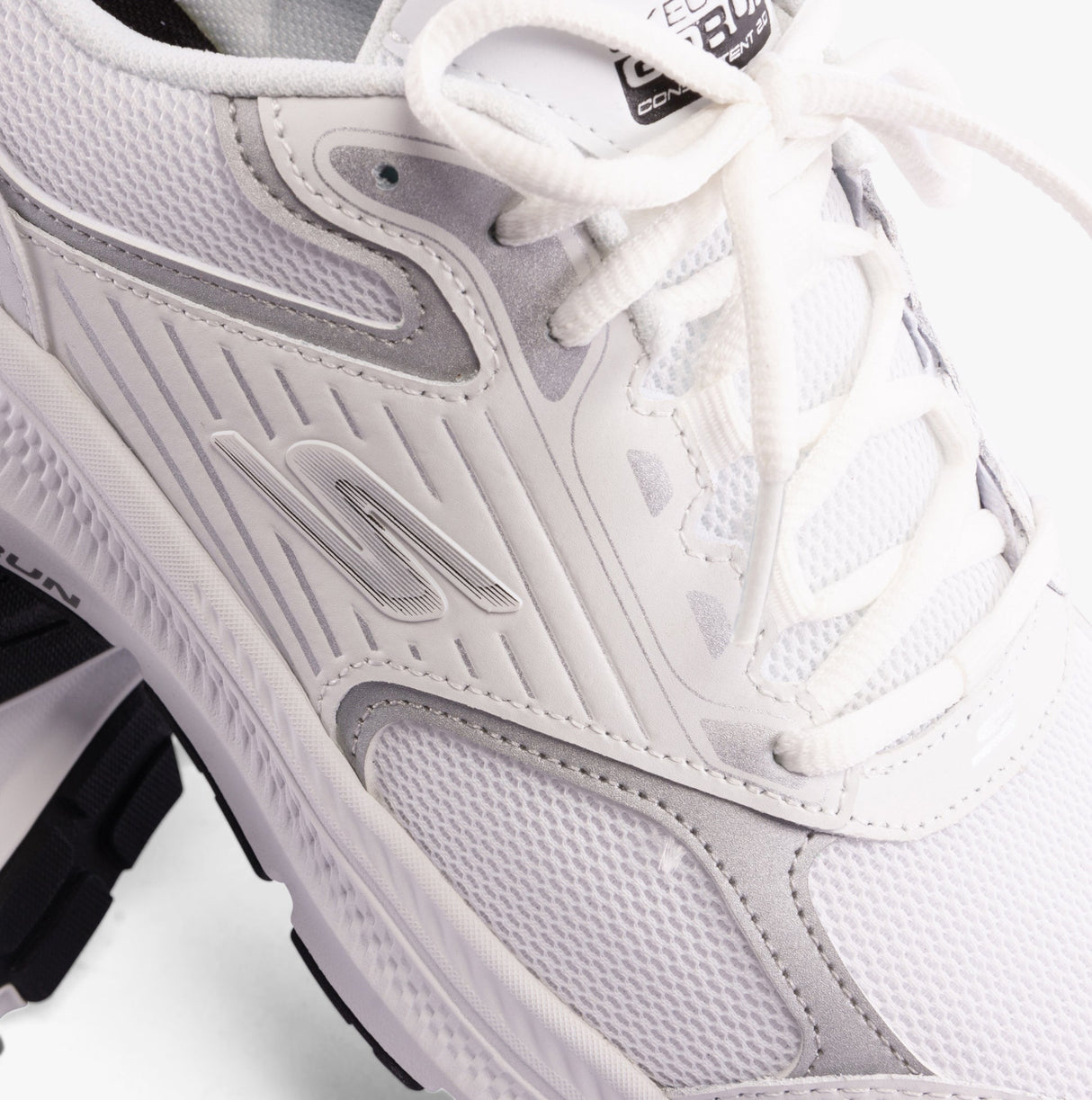 Skechers 128606/WSL GO RUN CONSISTENT 2.0 - ADVANTAGE Womens Trainers White/Silver