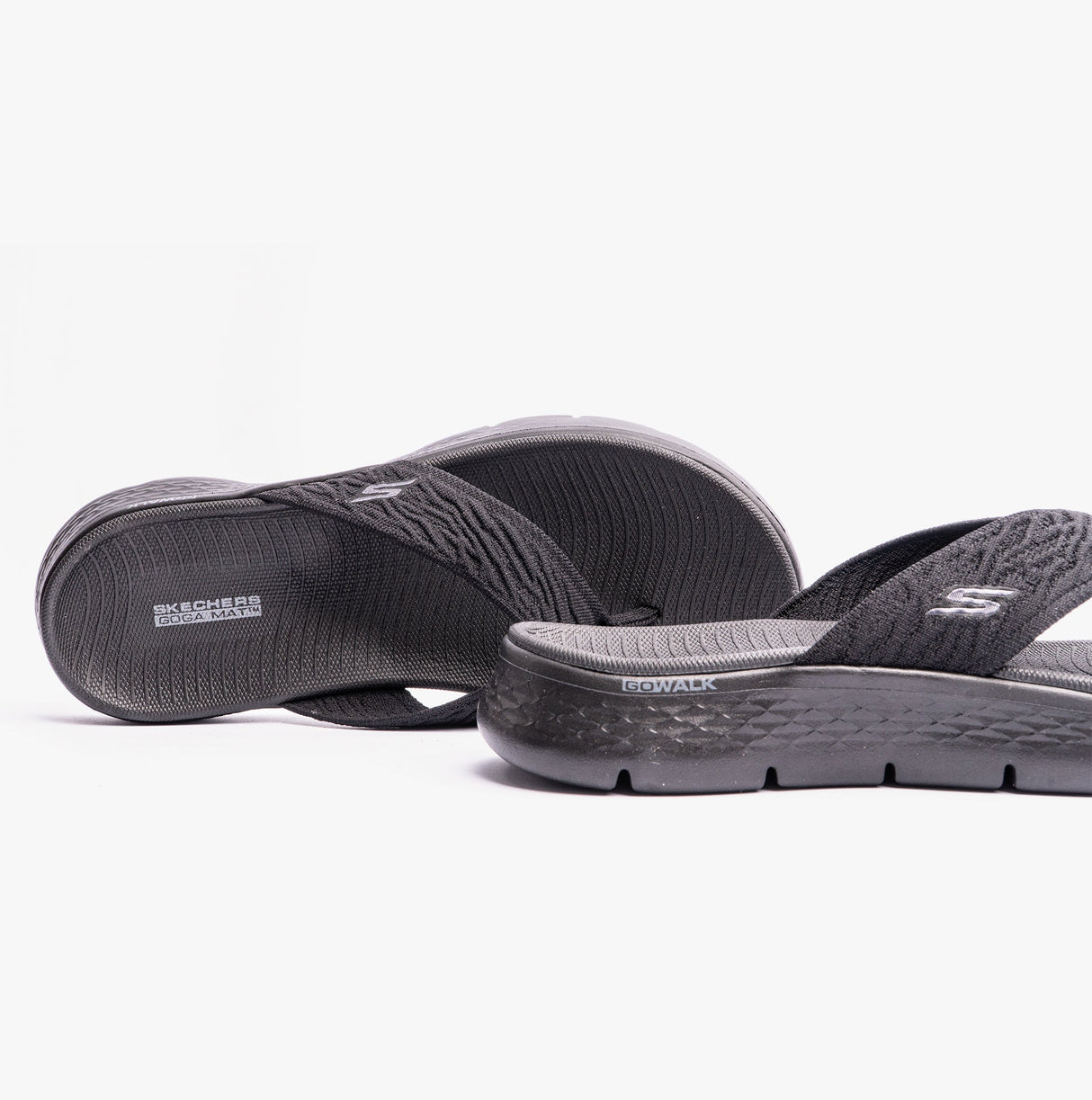 Skechers 141404/BBK GO WALK FLEX SANDAL - SPLENDOR Womens Sandals Black