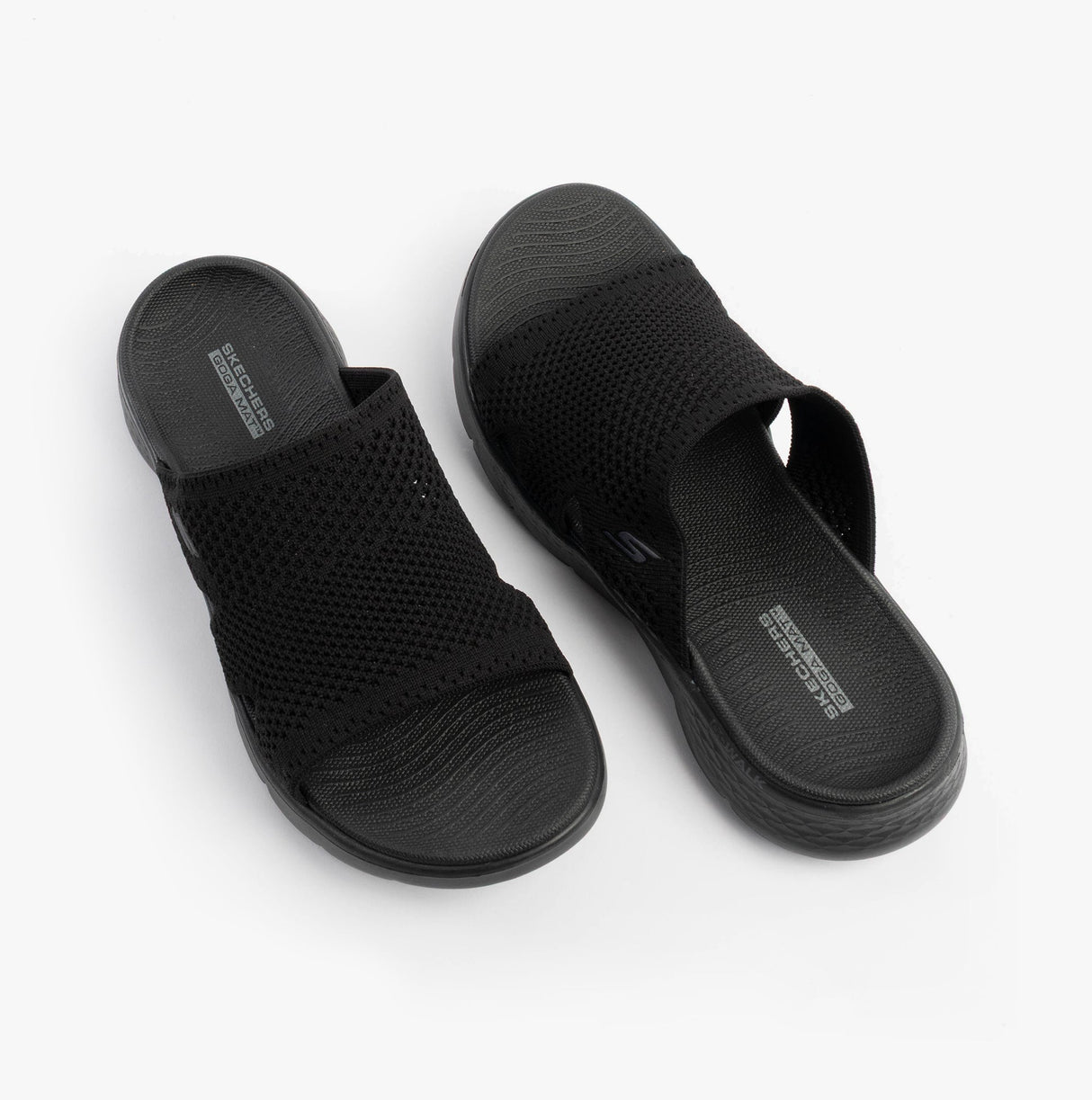 Skechers 141425/BBK GO WALK FLEX SANDAL - ELATION Womens Sandals Black