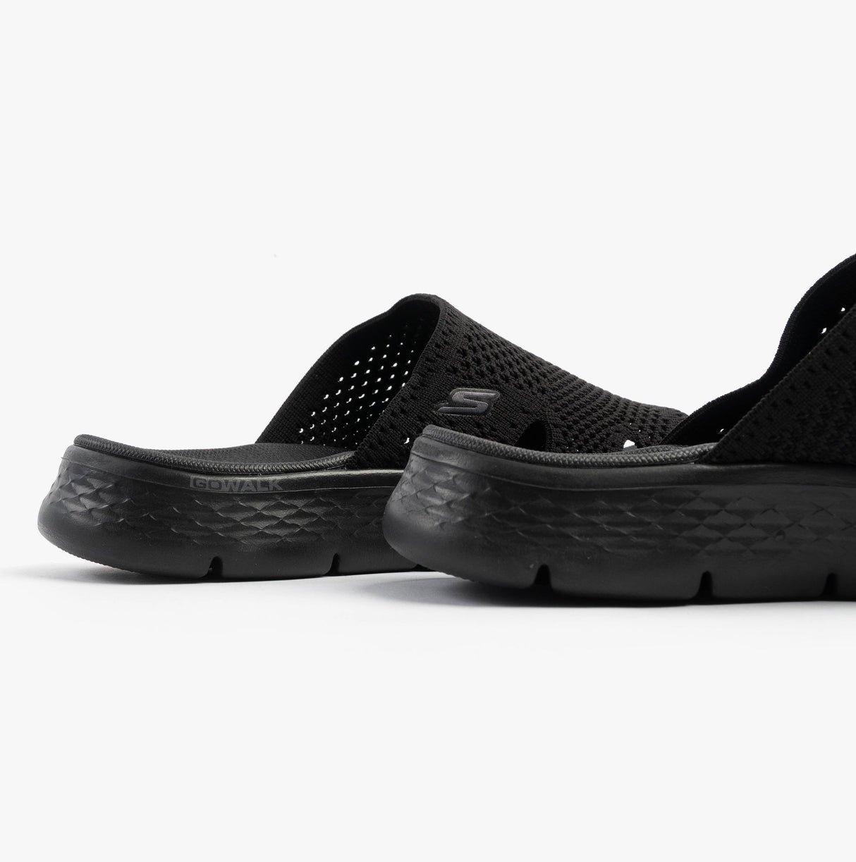 Skechers 141425/BBK GO WALK FLEX SANDAL - ELATION Womens Sandals Black