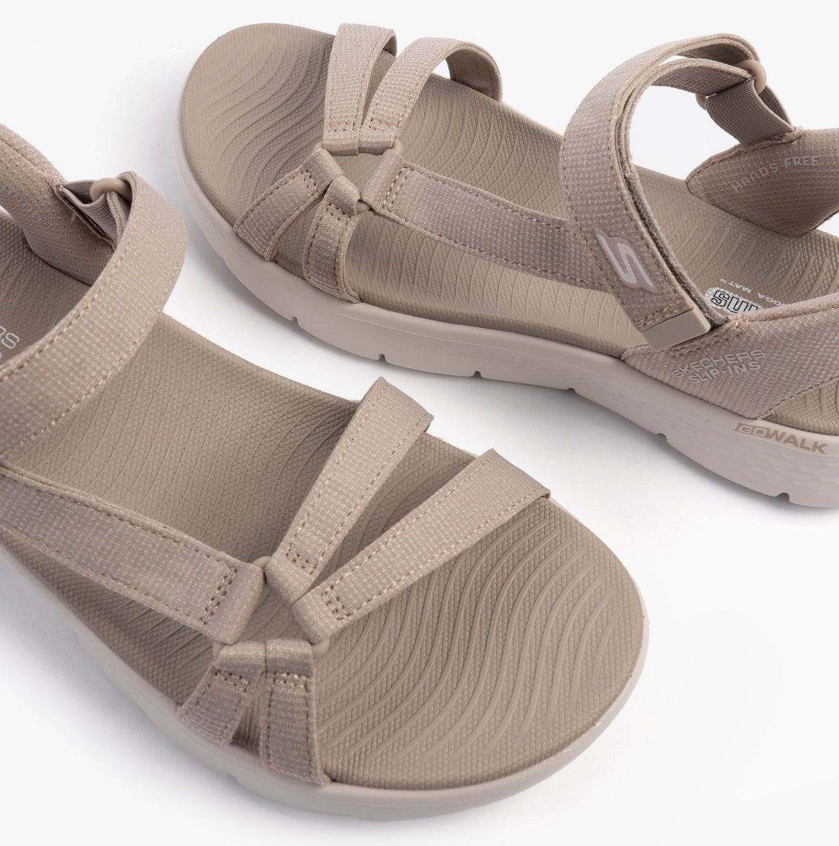 Skechers 141481/TPE GO WALK FLEX SANDAL - ILLUMINATE Womens Sandals Taupe