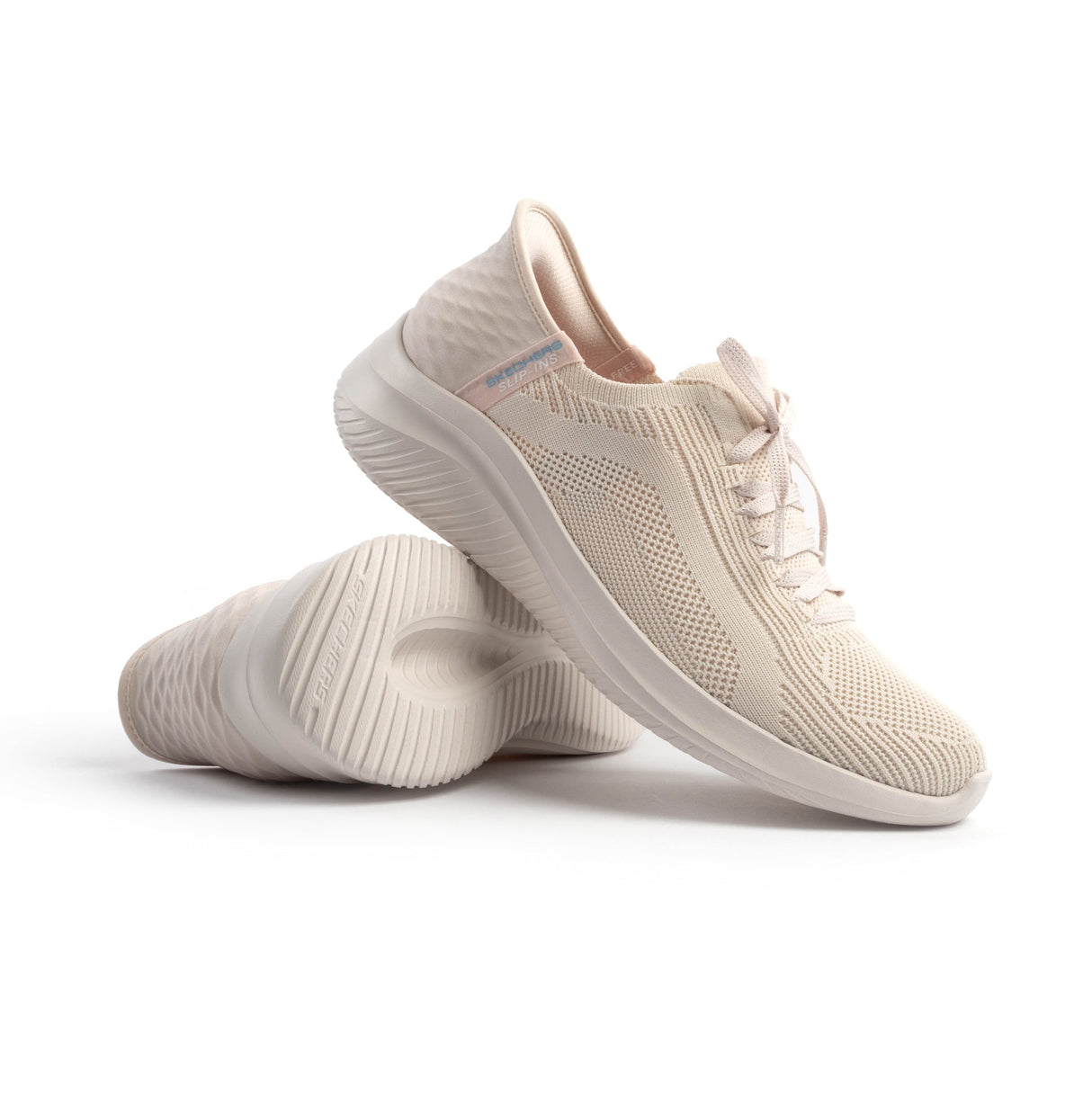 Skechers 149710/NAT ULTRA FLEX 3.0-BRILLIANT PATH Womens Slip-On Natural/Purple