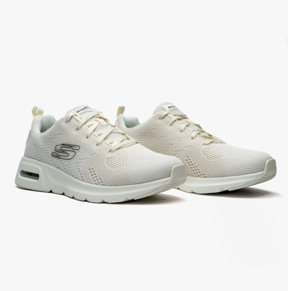 Skechers 149948/NTBK SKECH-AIR COURT - SLICK AVENUE Womens Trainers Natural/Black