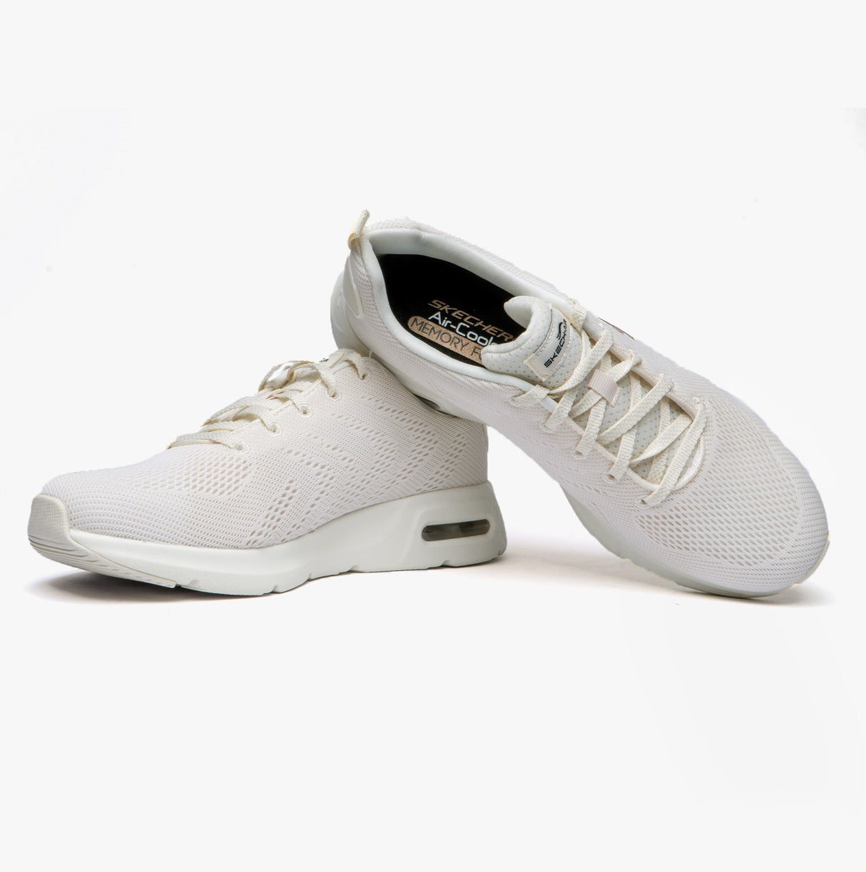 Skechers 149948/NTBK SKECH-AIR COURT - SLICK AVENUE Womens Trainers Natural/Black