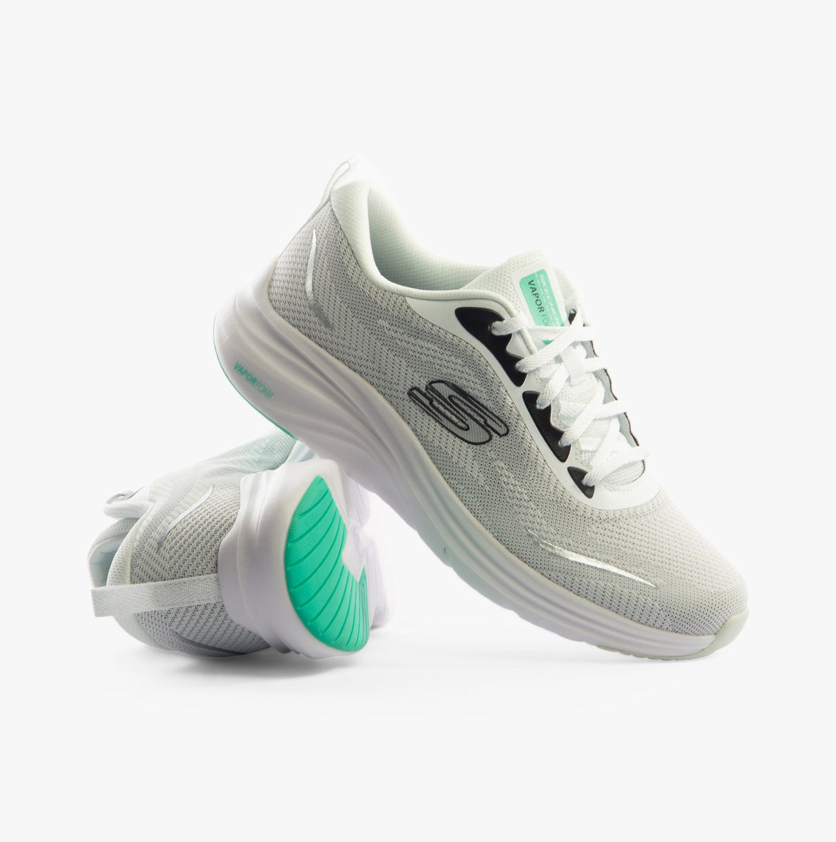 Skechers 150028/WBK VAPOR FOAM - SMOOTH RIDE Womens Trainers White/Black