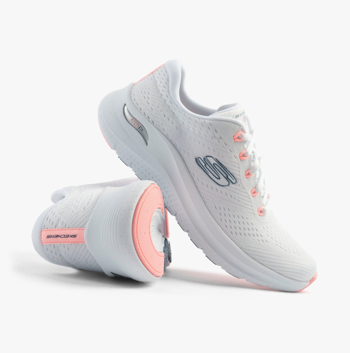 Skechers 150051/WPKB ARCH FIT 2.0 - BIG LEAGUE Womens Trainers White/Pink/Blue