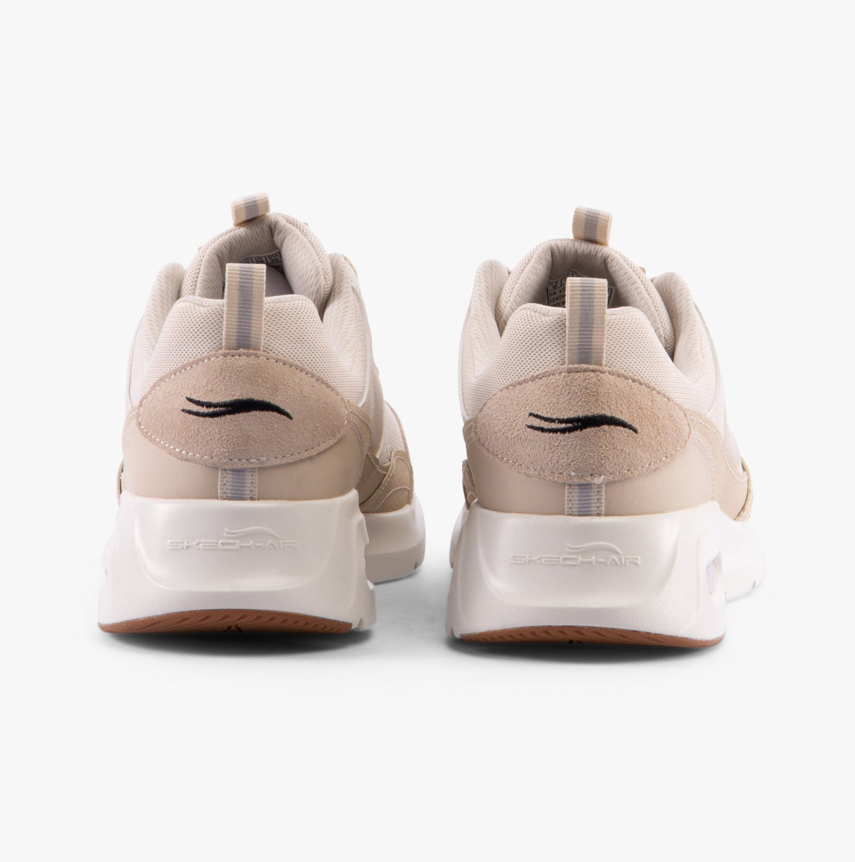 Skechers 150075/NTBK SKECH-AIR COURT-RETRO AVENUE Womens Trainers Natural/Black