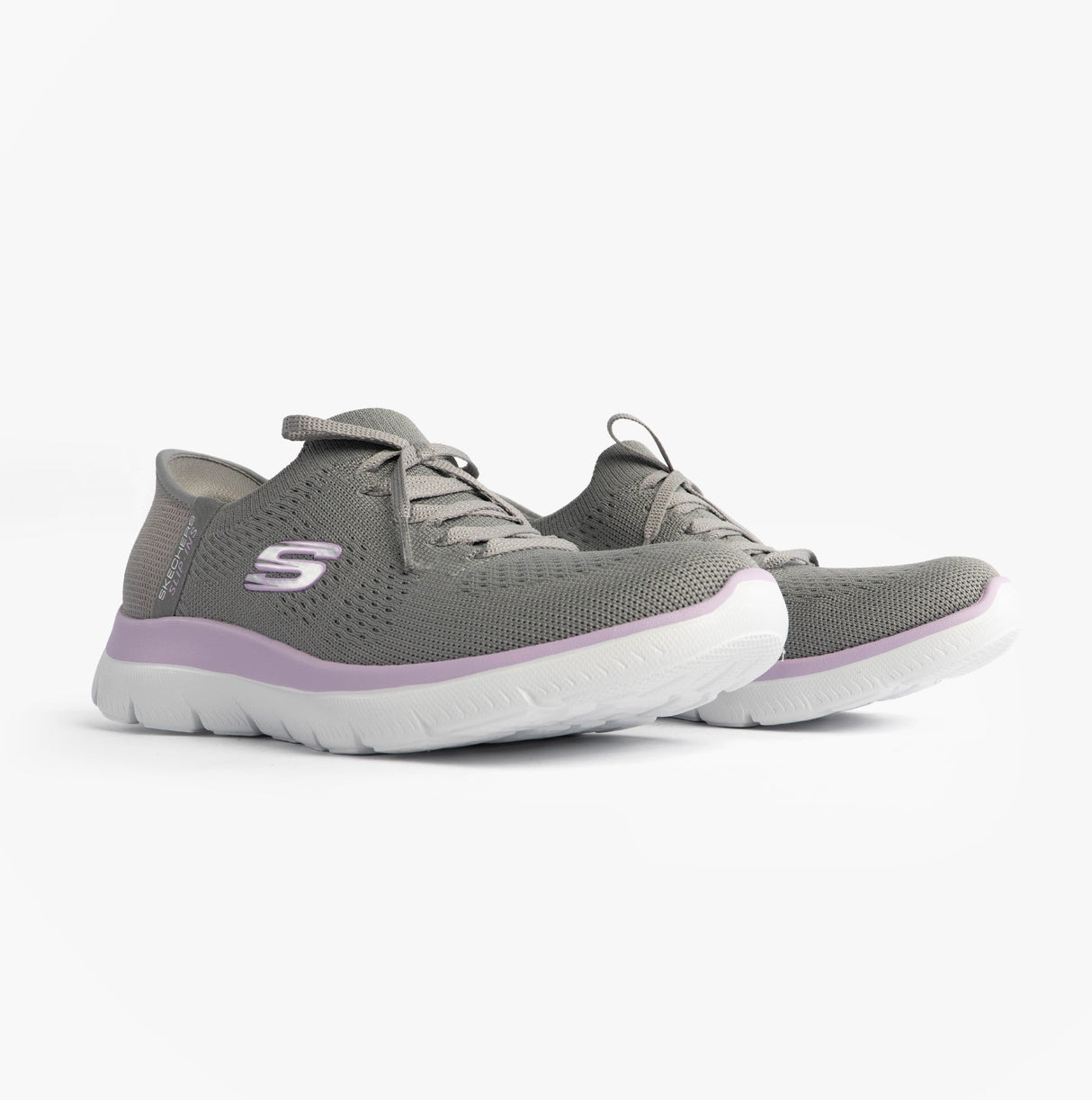 Skechers 150263/GYLV SUMMITS-NEW DAILY Womens Trainers Grey/Lavender