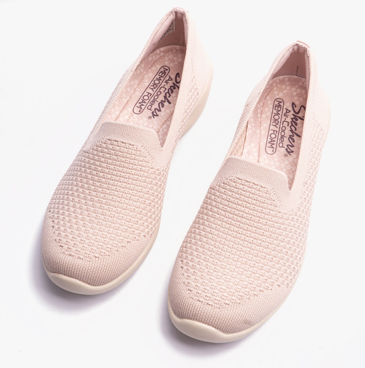 Skechers 158761/NAT ARYA - CLEAR SKIES Womens Shoes Natural/Purple