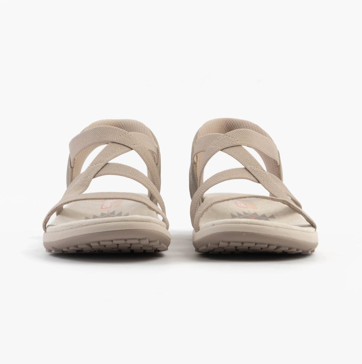 Skechers 163460/TPE REGGAE SLIM - STRETCH FLEX Womens Sandals Taupe