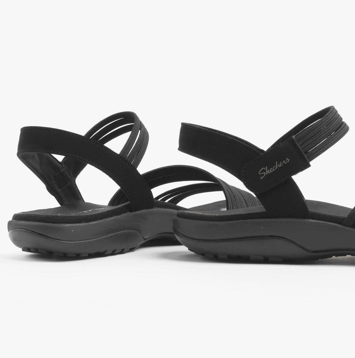 Skechers 163573/BBK REGGAE SLIM - COFFEE RUN Womens Sandals Black