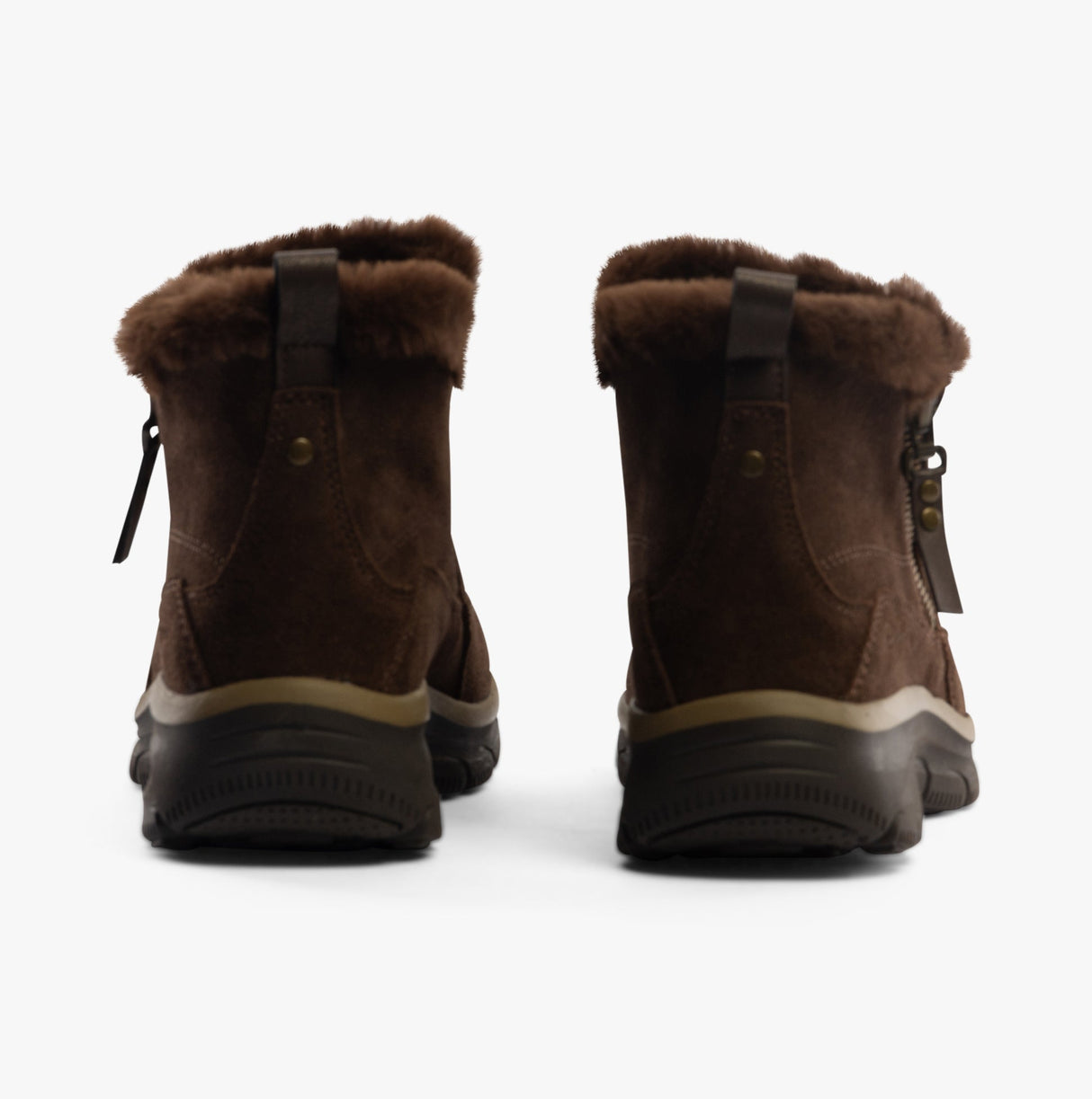 Skechers 167862/CHOC EASY GOING - COOL ZIP Womens Boots Chocolate