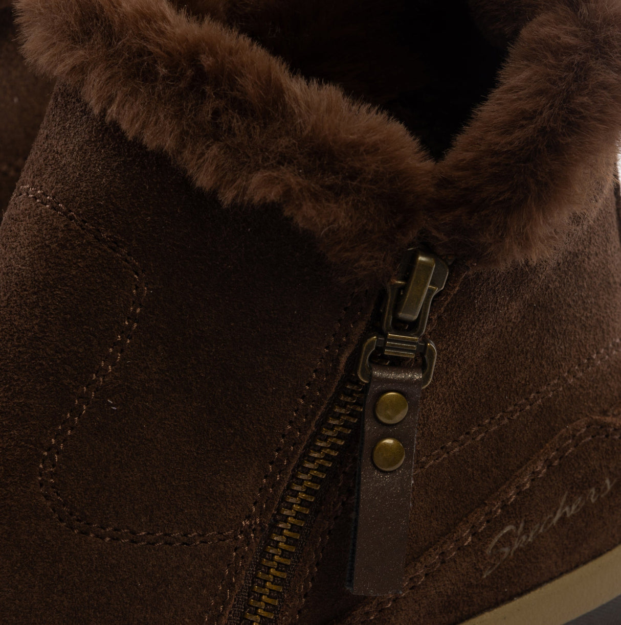 Skechers 167862/CHOC EASY GOING - COOL ZIP Womens Boots Chocolate