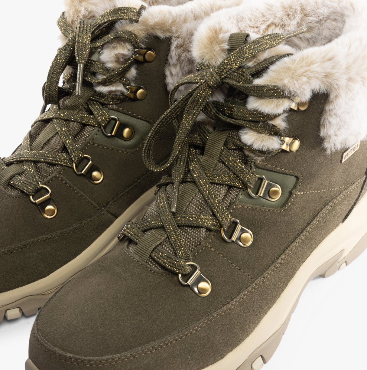 Skechers 167882/OLV TREGO - SNOW WORRIES Womens Boots Olive