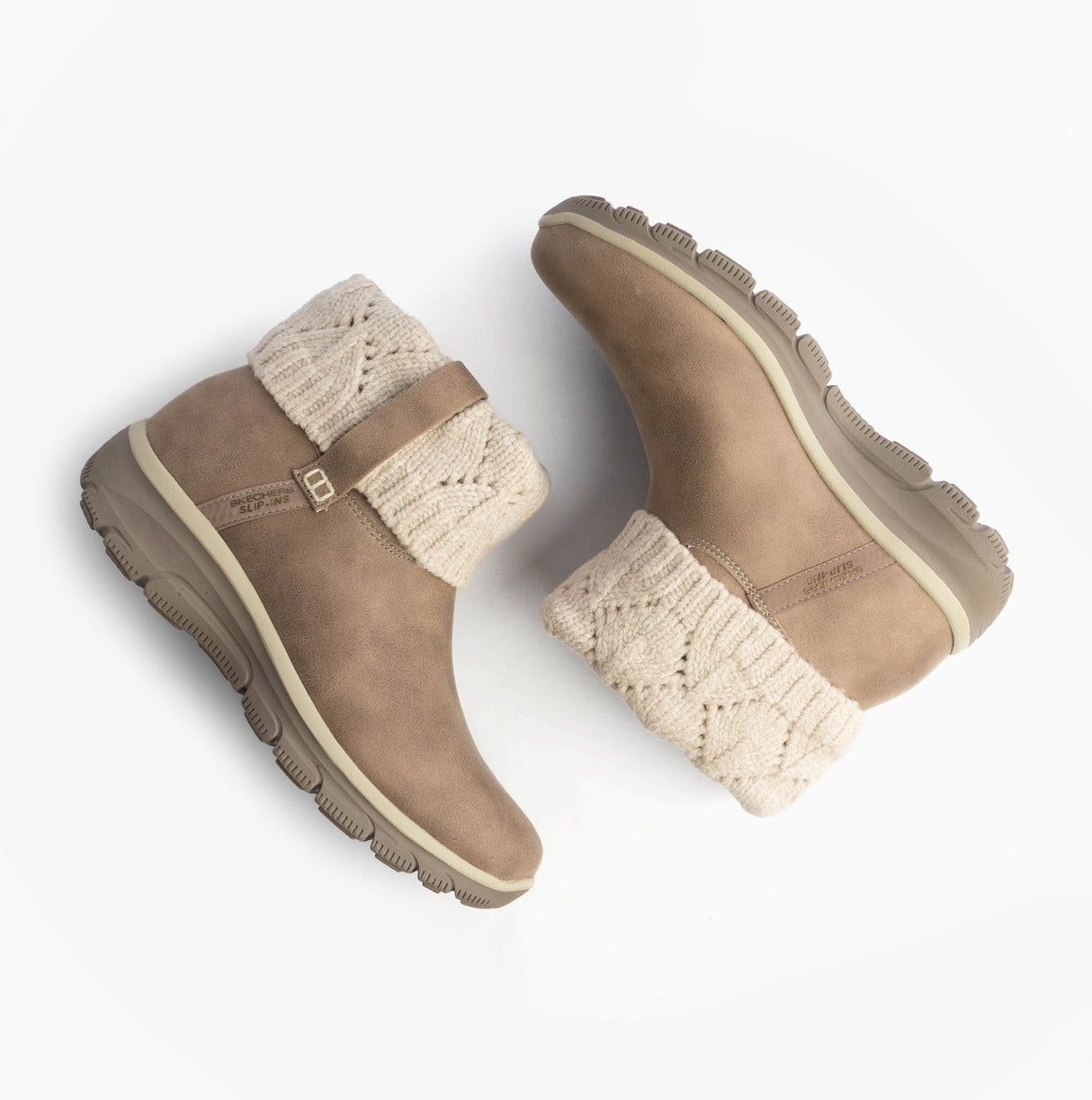Skechers EASY GOING - COZY WEATHER 2 Womens Boots Taupe