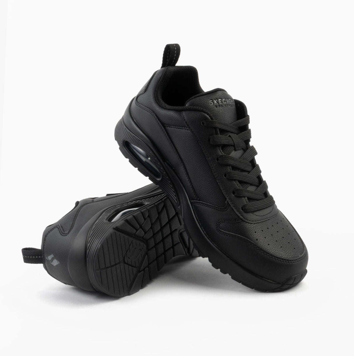 Skechers 183012/BBK UNO - ALDER Mens Trainers Black