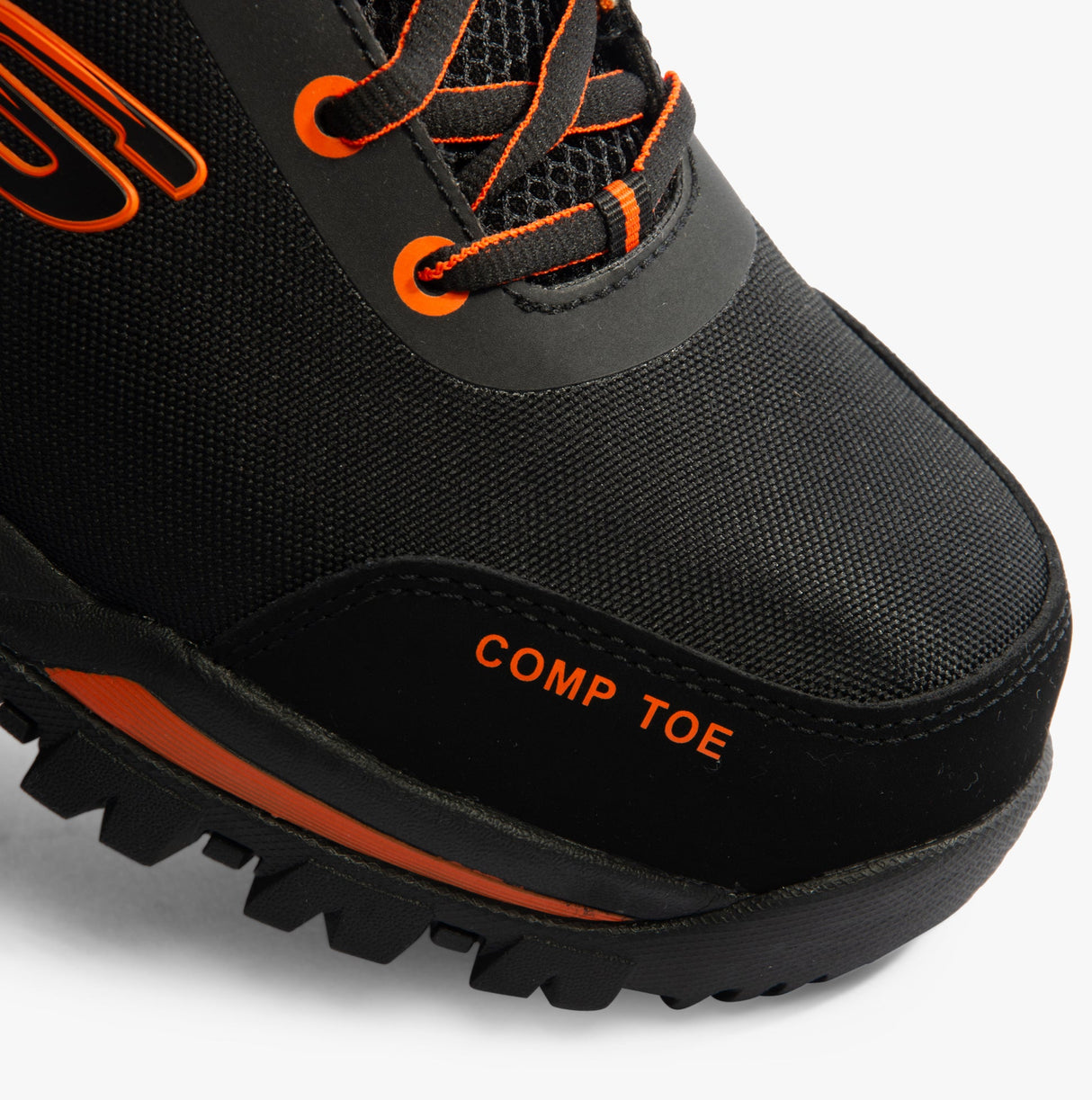 Skechers Work 200188EC GATLON Mens Safety Trainers Black/Orange