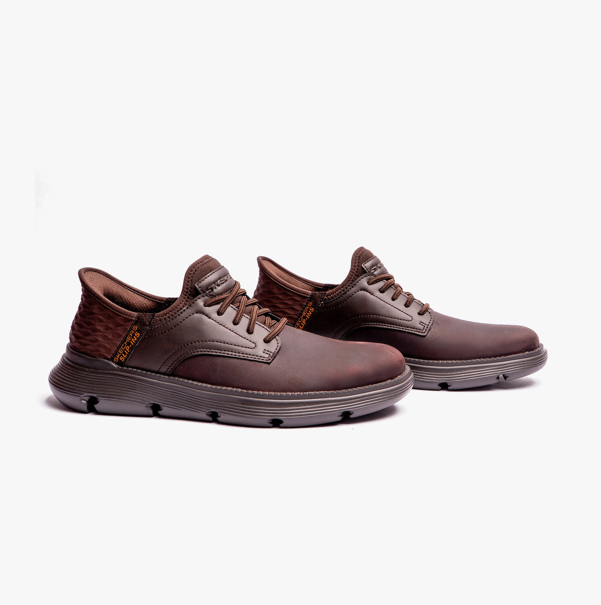 Skechers 205046/CHOC GARZA-GERVIN Mens Casual Trainers Chocolate