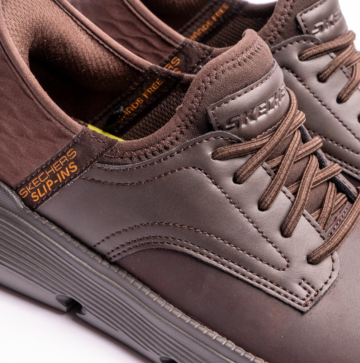 Skechers 205046/CHOC GARZA-GERVIN Mens Casual Trainers Chocolate