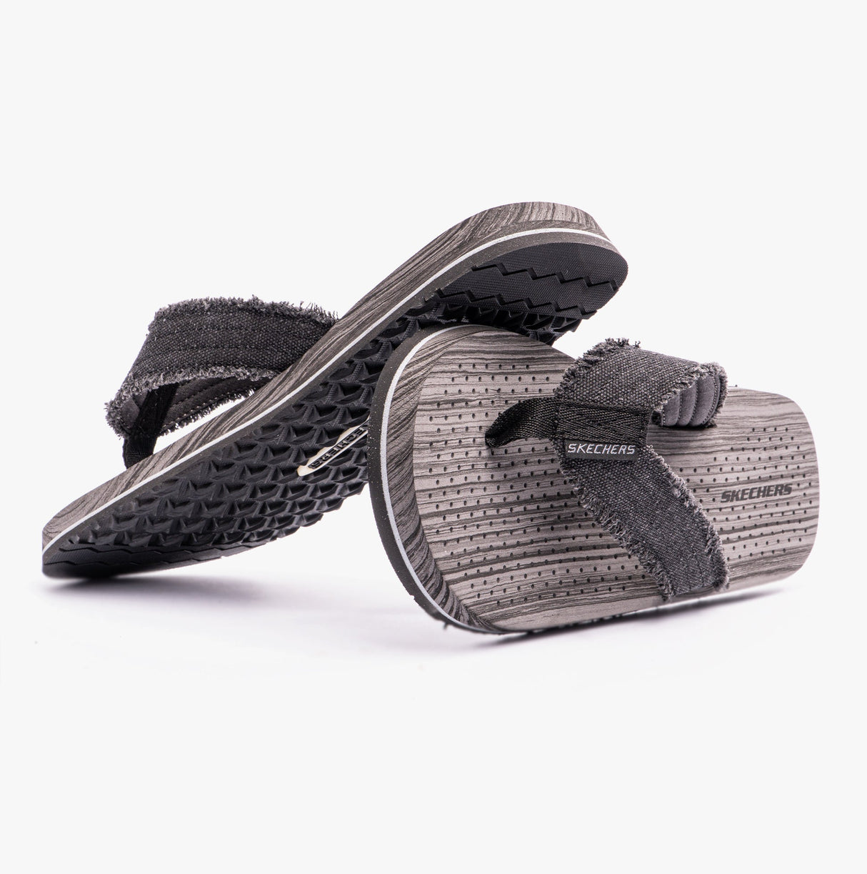 Skechers 205097/BLK TANTRIC - COPANO Mens Toe Post Sandals Black